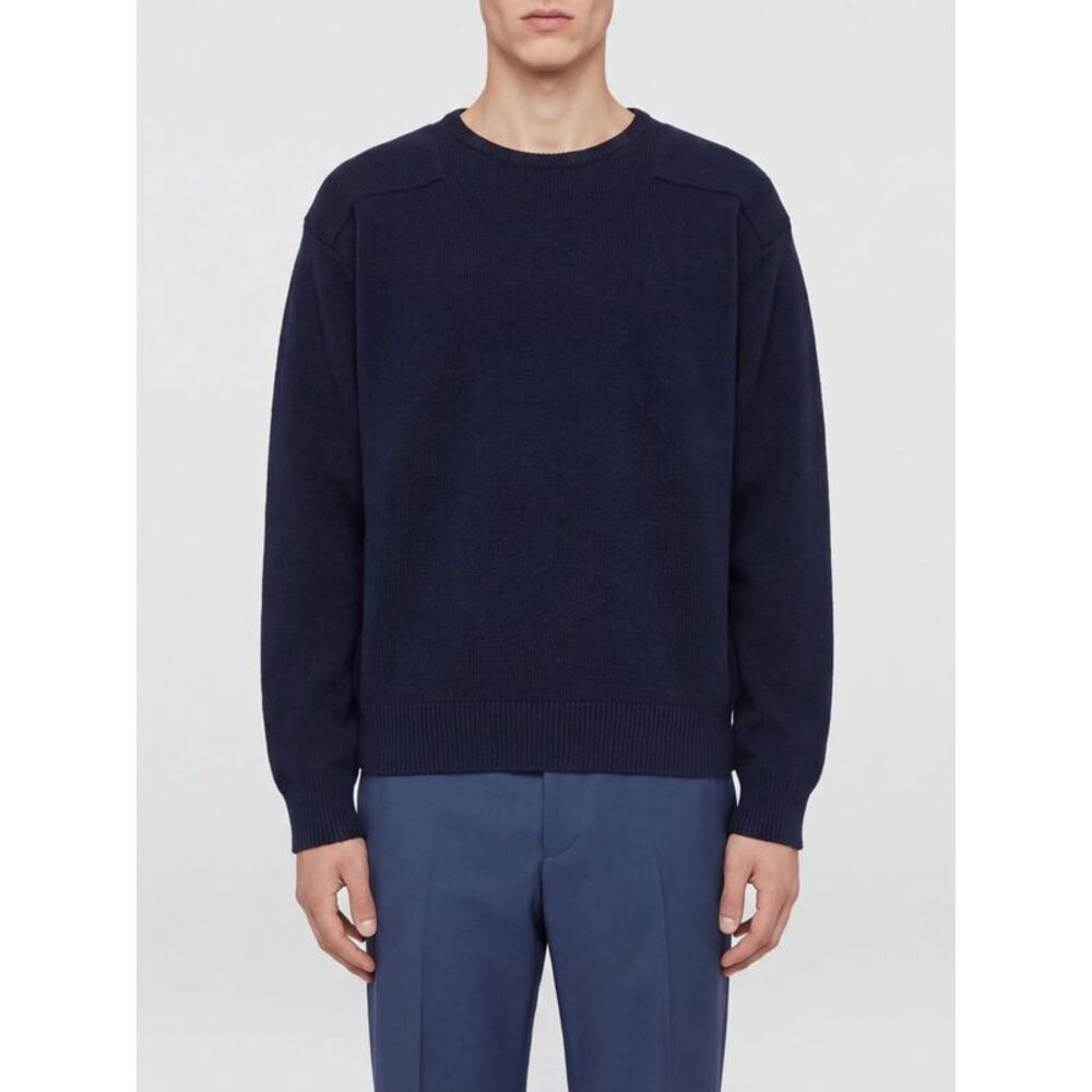 Jil Sander Men Wool-Blend Crewneck Jumper Jil Sander With Dropped Shoulders